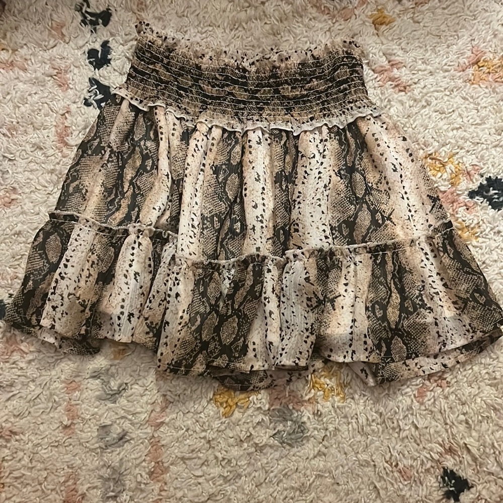 snakeskin alterd state skirt